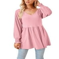 thumbnail image 4 of PENGXIANG Tunique pour Femmes T-Shirts à Manches Longues et Col Rond, 4 of 7