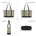 thumbnail image 6 of FORMRS Laptop Tote Bag for Women with 15.6" Computer Compartments Handbag, Red Green Tartan Pattern, 6 of 7