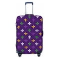 thumbnail image 2 of Goofa Purple Mardi Gras Pattern Luggage Covers For Suitcase,Suitcase Cover Protector Fit 18-32 Inch Luggage-X-Large, 2 of 9