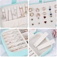 thumbnail image 5 of Travel Jewelry Organiser Cases, Jewelry Storage Box for Necklace, Earrings, Rings, Bracelet (Box-Blue), 5 of 5
