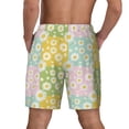 thumbnail image 4 of Balery Daisies Flowers Mens Swim Trunks Swim Shorts for Men Quick Dry Inseam Beach Shorts with Compression Liner Pocket-Medium, 4 of 9