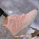 thumbnail image 5 of Zapatos deportivos cálidos con forro de piel botas de nieve para mujeres y hombres para caminar senderismo invierno, 5 of 9