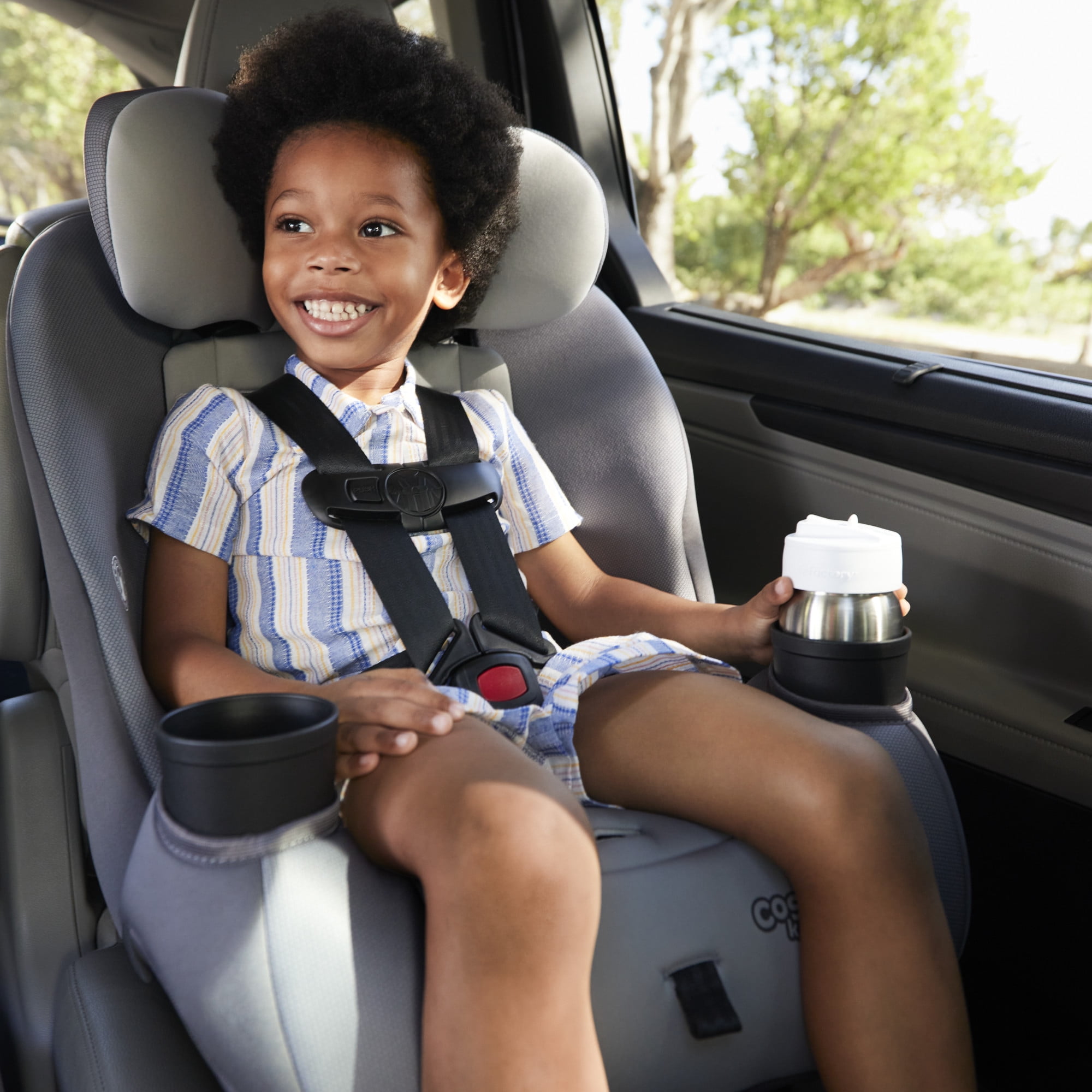 Cosco Kids Entrada Infant & Toddler Convertible Car Seat, Aegean Sea, Blue