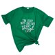 thumbnail image 1 of Gibobby Blusa Mujer Tamaño Camiseta de manga Tops Camisetas Gráfico corto de mujer O-cuello Impreso Plus Blusa de mujer de moda（Verde， XXXXL), 1 of 5