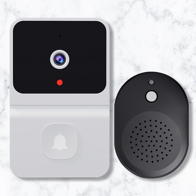 Timbre De Vídeo Inteligente Timbre De Puerta Cámara De Timbre De Gran Angular De 100 Grados Intercomunicador En Vivo Hd (Blanco Tuya) WDOplteas Para estrenar
