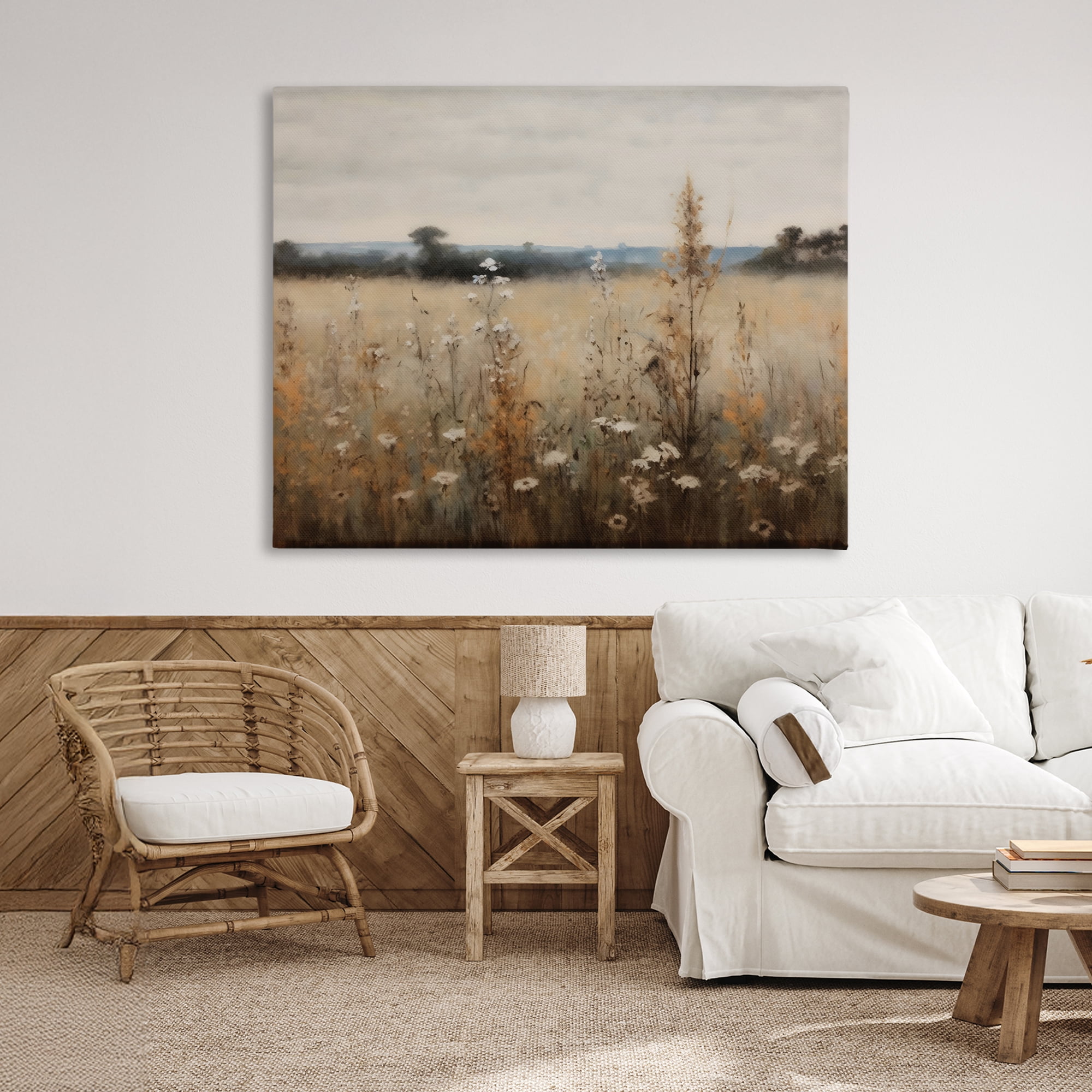 Stupell Industries Country Wildflowers in Misty Meadow Canvas Wall Art, design by Creative Studio