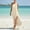 Beige women's halter maxi dress a1, variant on Women's Halter Sleeveless Maxi Dress High Low Boho Flowy Solid Casual Beach Long Dress, Black 2XL