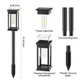 thumbnail image 3 of Fiudx Luces Solares para Jardín, Lámpara de Pie Exterior de Acero Inoxidable, Iluminación Automática, Diseño Impermeable, Decoración para Patio, Solución de Iluminación de Bajo Consumo., 3 of 6