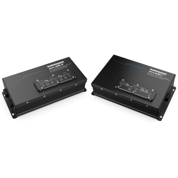 AudioControl ACX-300.4 4-channel Powersports/Marine Amplifier — 50 watts RMS x 4 with AudioControl ACX-600.1 All Weather Monoblock Amplifier