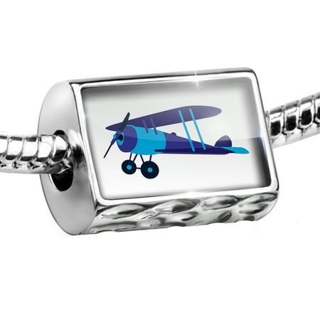 - Bead Kids Design Blue Airplane Charm Fits All European Bracelets