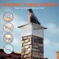thumbnail image 5 of KFFKFF Chimney Cap, 17x17 inch, Made of 304 Stainless Steel, Durable Fireplace Chimney Cover, Stable Design with Useful Accessories, Simple to Install, Compatible, 5 of 9