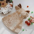 thumbnail image 4 of XMMSWDLA Christmas Dog Elk Cloak X-mas Pet Costume Brown Deer Cat Clothes Winter Warm Dogs Cape for Cats Dogs, 4 of 7