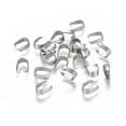 thumbnail image 3 of 1000pc Resistant 201 Stainless Steel Snap on Bails for Pendant Making Mixed Color 6.5x6x3mm, 3 of 6