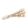 thumbnail image 4 of 2 pinzas de corbata únicas para hombre: sujetacorbatas de cobre para bodas, reuniones y banquetes. Suministros para ocasiones formales., 4 of 6
