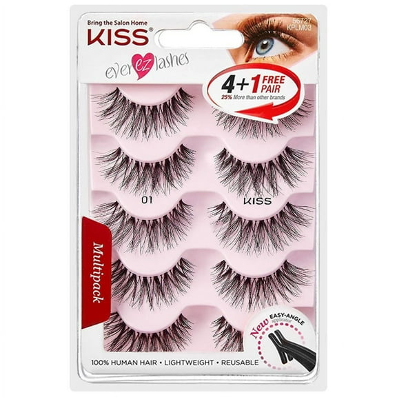 Kiss Ever EZ Lashes Multipack 01 5.0 pr Pack of 2