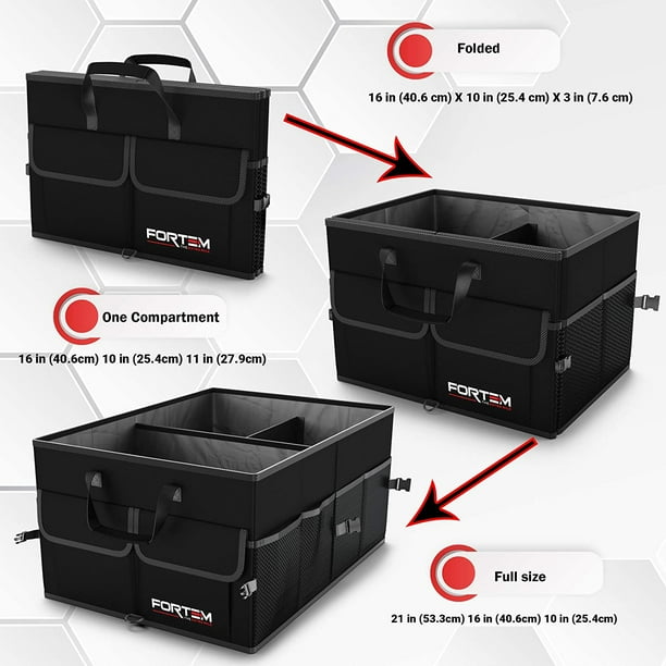 Fortem car trunk organizer collapsible storage deals