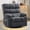 Gray#01, variant on YIORTWO 360° Swivel Rocker Recliner Chair, Manual Glider Reclining Sofa with Side Pockets, Ergonomic Reading Chair for Small Spaces, RV and Bedroom, Grey
