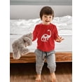 thumbnail image 6 of Tstars Boys Unisex Valentine's Day Shirts for Kids Love Dinosaur Love Heart Valentine's Day Outfit Cute Gift Idea for Boy Toddler Kids Long Sleeve T Shirt, 6 of 7