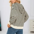 thumbnail image 5 of SGMVNU Sweatshirts for Women Hoodie Pullover Striped Hooded Sweatshirt Long Sleeve Casual Pullover Top Soft Athletic Sweatshirt with Front Pocket Workout Winter Clothes(White, Size XL), 5 of 5