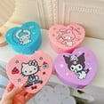 thumbnail image 3 of Kawaii Sanrio Hello Kitty Jewelry Box Kuromi Cinnamoroll My Melody Double Layer Storage Box Anime Y2K Girls Jewelry Case Mirror, 3 of 15