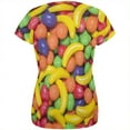 thumbnail image 2 of Halloween Fruit Candy All Over Womens T Shirt Multi LG, 2 of 2