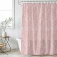 thumbnail image 2 of 60x72 Inch Shower Curtains for Bathroom, Pink Botanical Fabric Bath Curtain Decor, Vintage Floral Plants Branch Waterproof Restroom Curtains Shower Set Accessories with 12 Hooks 60 Inch, 2 of 7