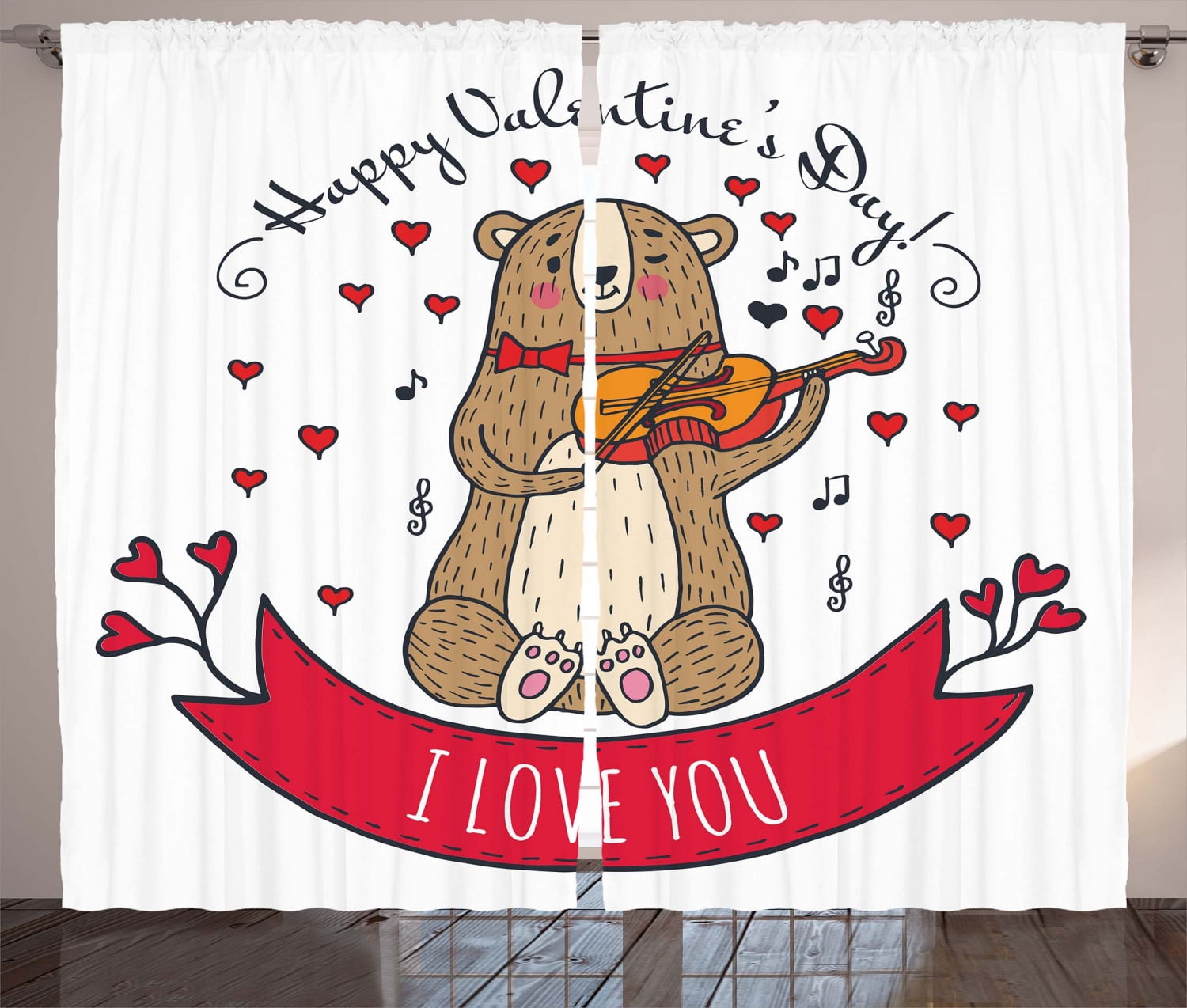 teddy bear with violin