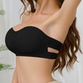 thumbnail image 6 of Ahabrexf Womens Bras Comfortable, Solid Color Strapless Bra Side Buckle Tube Top Underwear, 6 of 9