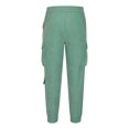 thumbnail image 4 of SSAAVKUY Men Casual Jogger Pant Relaxed Fit Cargo Pants Stretch Drawstring Sweatpant Hiking Outdoor Athletic Sport Jogger Pant Green 6, 4 of 5