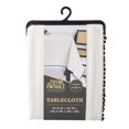 thumbnail image 3 of Thyme & Table Rectangle Tablecloth 102", Pom White, 3 of 5