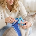 thumbnail image 6 of Cat Harness and Leash for Walking, Escape Proof Soft Adjustable Vest Harnesses for Cats, Easy Control Breathable Reflective Strips Jacket(S,Blue), 6 of 7
