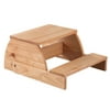 KidKraft Large Two-Step Wood Flip Stool and Seat, Natural