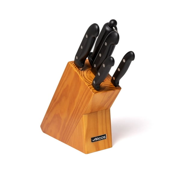 ARCOS Maitre 5pc Knife Set, Nitrum Stainless Steel, Ergonomic Handle, Black