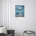 thumbnail image 3 of Seascape Elegance - 12x16 inch Blue Sea Canvas Print for Office, Kitchen, Bedroom Wall Decorations, 3 of 7
