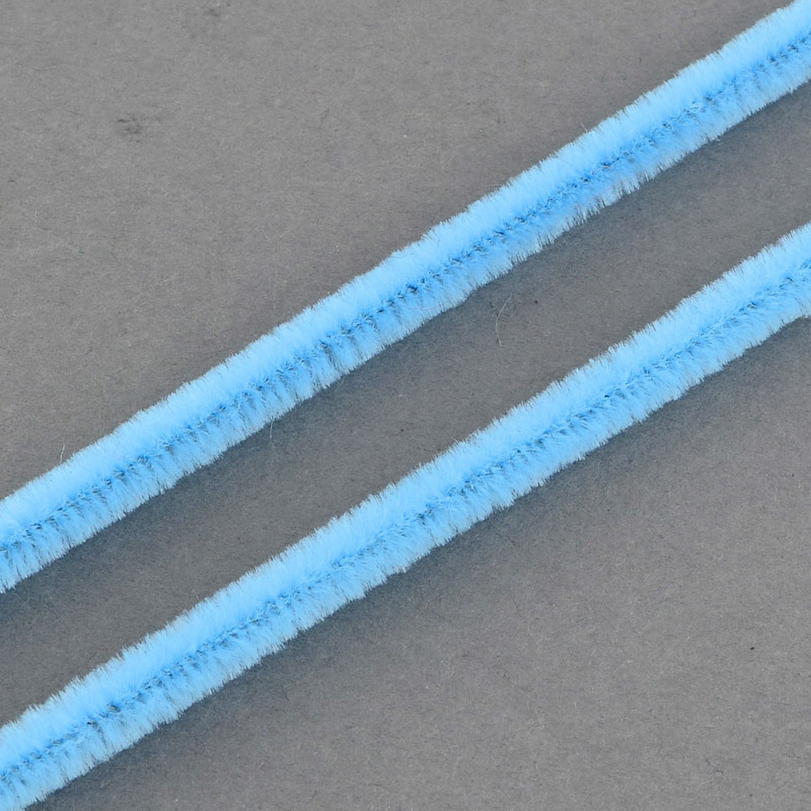 10bundles 11.8 inch Pipe Cleaners DIY Chenille Stem Tinsel Garland Craft Wire Turquoise 300x5mm