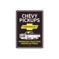 thumbnail image 2 of Chevy Pickups Novelty Sign, Metal Wall Decor - 10x14 inches, 2 of 4