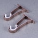 thumbnail image 5 of 2 soportes de varilla de techo de aleación de aluminio grueso para cortinas de aluminio con tornillos (oro rosa), 5 of 5