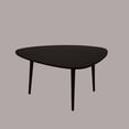 thumbnail image 5 of Rugsotic Carpets Eco-Friendly Handmade Dark Walnut Modern Drop Shaped 3' Wood Coffee Table, 5 of 7