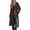 Brown, variant on Women Long Cardigan Bell Sleeve Sweater Dress Early Fall Fashion, V Neck Button Down Coats, Fit and Flare, Duster Sweater, Acrylic Cotton Blend