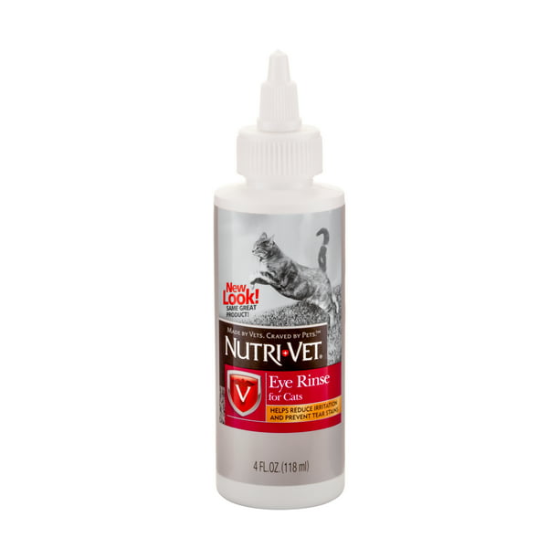 NutriVet Eye Rinse Liquid for Cats, 4 oz.