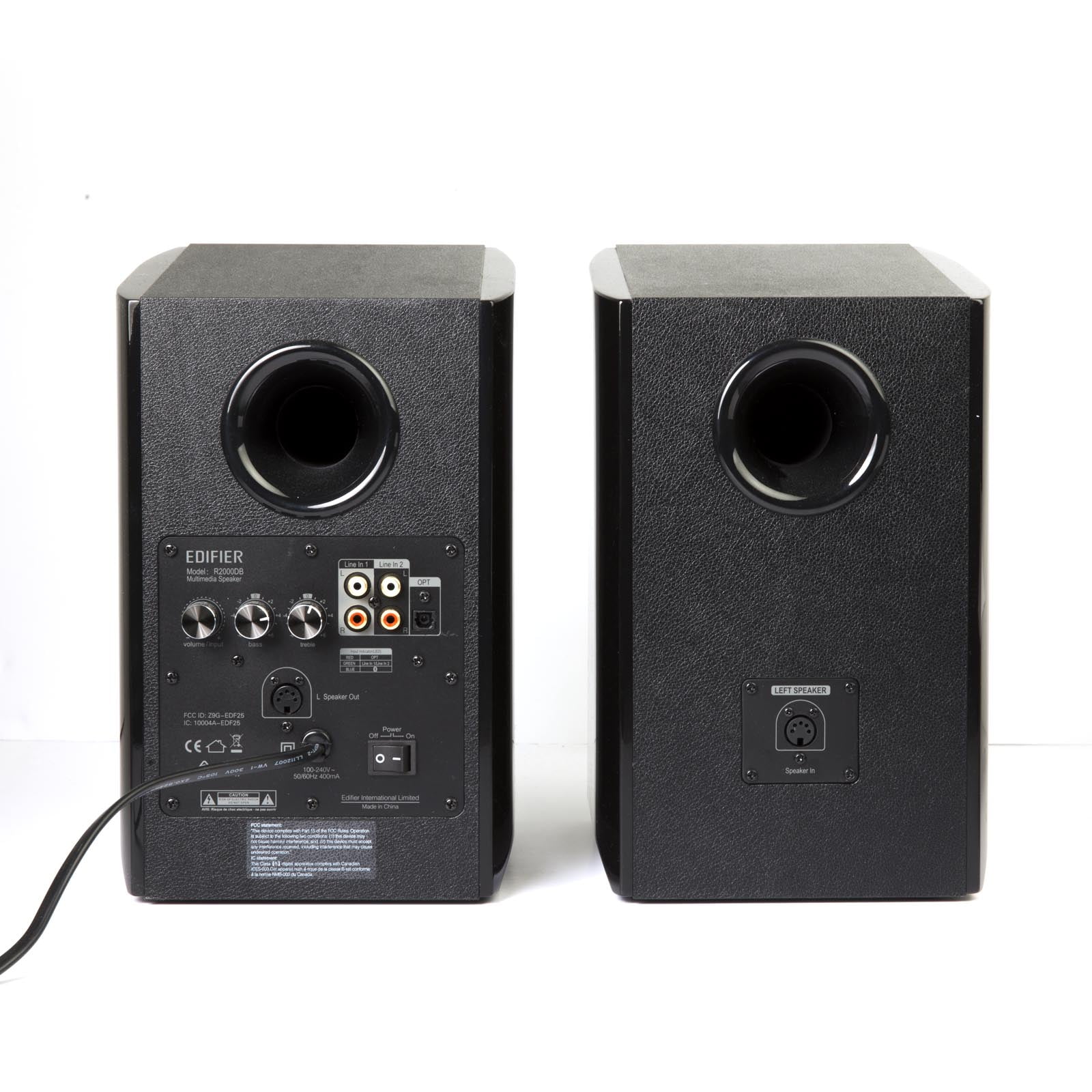 Restored Edifier R2000DB Powered Bluetooth Bookshelf Speakers - Optical Input - Black (Refurbished)