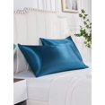 thumbnail image 2 of Luxurious Silk Satin Pillowcase for Hair Skin Pillow Cover Cases Set of 2 Pcs, 2 of 28