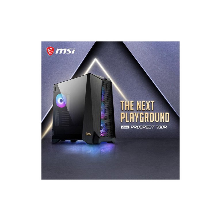 MSI MEG PROSPECT 700R Black Steel / Tempered Glass ATX Mid Tower