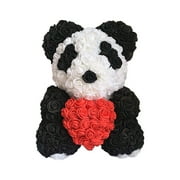 Zoiuytrg 9.84” Rose Bear Teddy Bear Elegant Foam Birthday Wedding Valentine's Day Gifts Anniversary