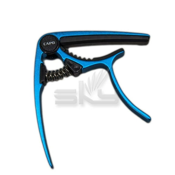 SKY Brand new Acoustic Electric Guitar Metal Trigger Tune Key Capo Clamp, Blue Color