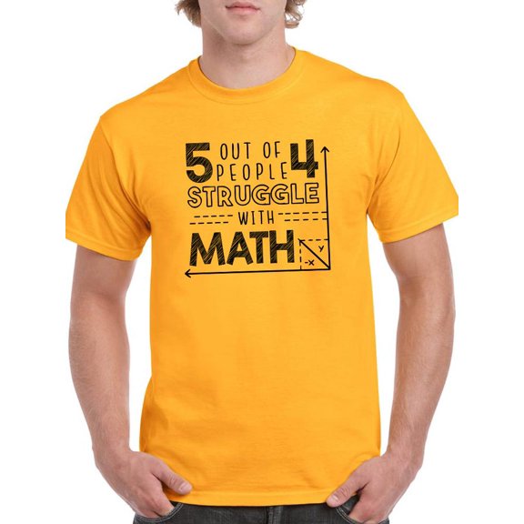 5 Out Of 4 People T-Shirt Men -Smartprints Designs, Male Small