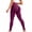 Purple, variant on Carlikeit High Waisted Compression Leggings for Women, 3D Sculpting Workout Pants, Breathable Squat Proof Athletic Leggings for Training and Everyday Wear