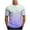 Purple A, variant on Summer Savings Clearance! Stamzod Men Clothes Mens Leather T Shirts Short Sleeve Slim Fitted Undershirts Pullover Thermal Solid Stretch Basic Tee Tops