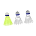 thumbnail image 1 of AWHAO Badminton Shuttlecocks Durability Practical Premium Professional Nylon Badminton 3 Pieces, 1 of 9
