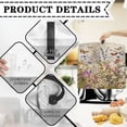 thumbnail image 4 of TSOVTHRID Butterfly Daisy Lavender Print Stand Mixer Cover Dust Cover Waterproof Reusable Small Appliance Covers with Top Handle Washable Accessories Decor for Kitchen Aid Mixer Cover,S, 4 of 7